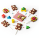 ~Sucettes Animaux en chocolat décoré 15g - boîte présentoir de 36