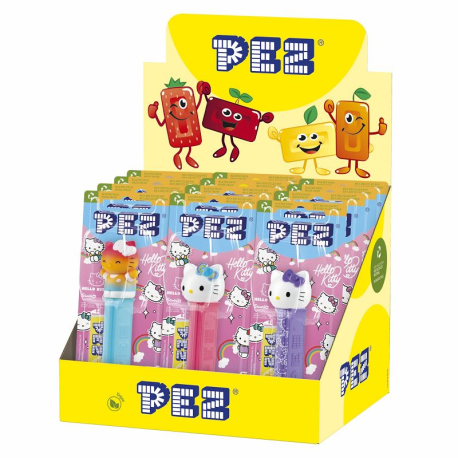 Pez figurine Hello Kitty + 1 recharge - le lot de 12