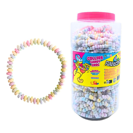 Colliers nus Candy Croc Funny Candy - tubo de 110