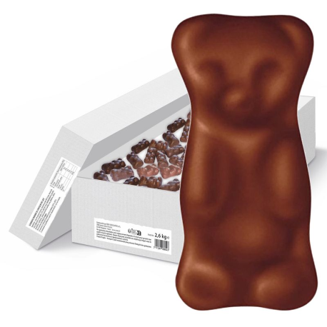 Oursons guimauve et chocolat au lait nus - 2,5kg