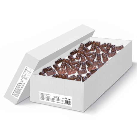Oursons guimauve et chocolat au lait nus - 2,5kg