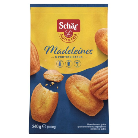 PRECOMMANDE Madeleines natures 240g (8 portions) Dr Schär - carton de 5