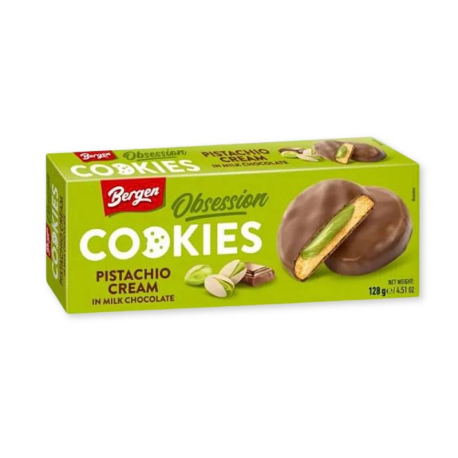 Cookies crème pistache chocolat lait - 128g