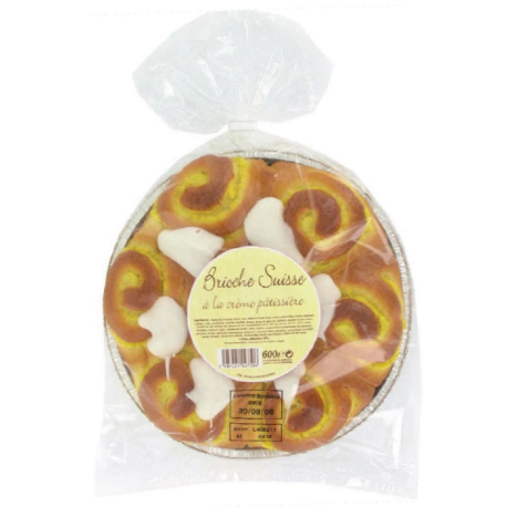 Brioche Suisse crème patissière La Fournée Dorée - 600g