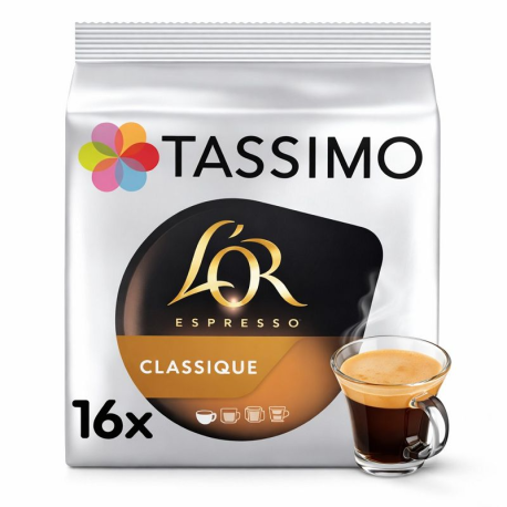Tassimo l'Or Café Espresso classique 104g - le paquet de 16 dosettes
