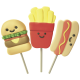Sucettes Mallow fast food Johny Bee - présentoir de 18