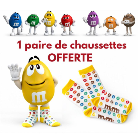 ~Paire de chaussettes M&M's (taille aléatoire)