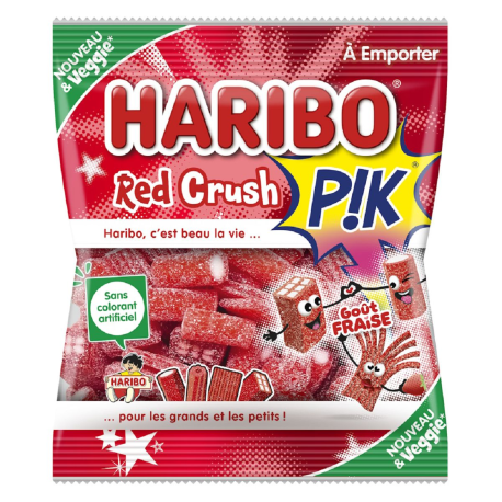 Red Crush Pik HARIBO 120g - 30 sachets