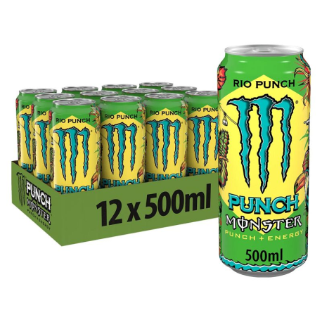 Monster Rio Punch boîte 50cl - 12 canettes