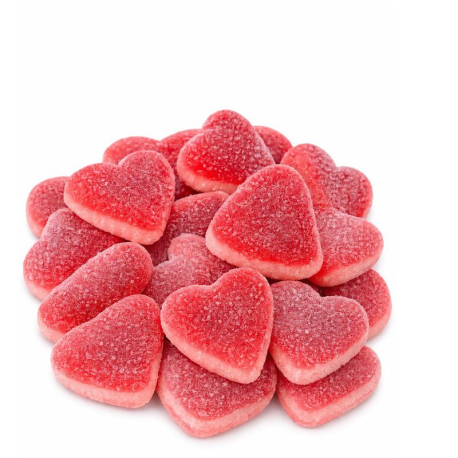 Coeurs fizz Fraise Halal - sachet de 2kg