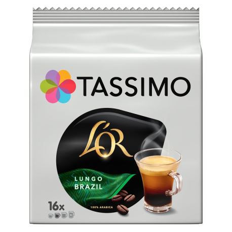 Tassimo L'Or café Lungo Brasil 110g (16 dosettes) - les 5 paquets