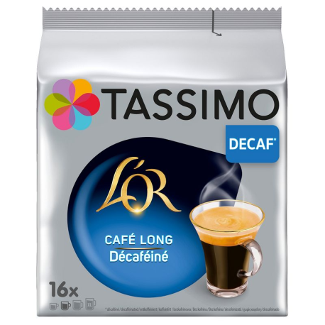 Tassimo L'Or Café Long Décaféiné 105,6g (16 dosettes) - les 5 paquets