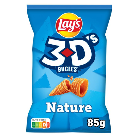 3D's Buggles Lay's salé nature 85g - 22 paquets