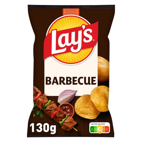 Chips Barbecue Lay's 130g - 10 paquets