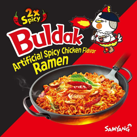 Nouilles Poulet extra piquant Samyang - 5x140g