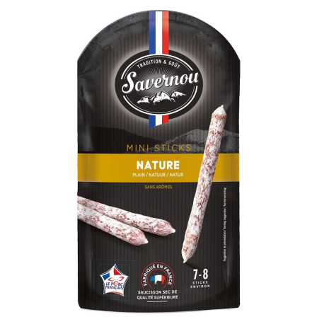 Mini sticks Saucissons nature 100g Savernou - par 10