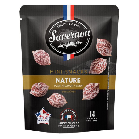 Mini snacks Saucissons nature 75g Savernou - par 9