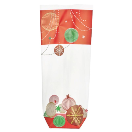 Sachets Christmas fond carton 100x220mm - boîte de 100