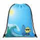 Sac piscine décor vague et émoticone - pièce