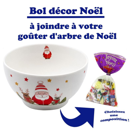 Bol décor Noël 625ml - pièce