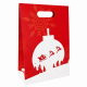 Pochette cadeau carton ROUGE avec fenêtre décor Noël - pièce