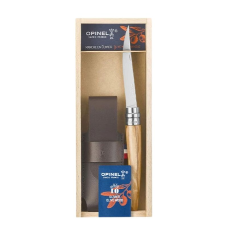Couteau Opinel n°8 inox et manche olivier - le plumier