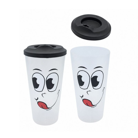 Gobelet nomade avec couvercle réutilisable 50cl - pièce