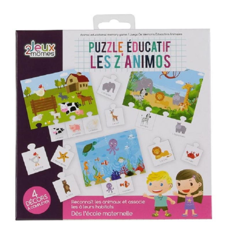 Puzzle éducatif "Les Z'Animos" - pièce