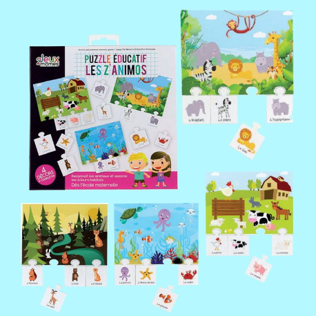 Puzzle éducatif "Les Z'Animos" - pièce