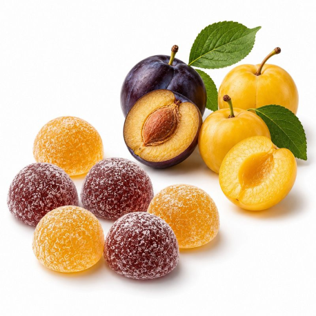 Gommes Mirabelle Quetsche (bonbons Loup)- sachet de 100g