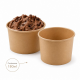 Pots à glace et dessert kraft brun GM 180ml - lot de 50