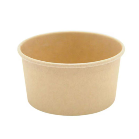 Pots à glace et dessert kraft brun GM 180ml - lot de 50