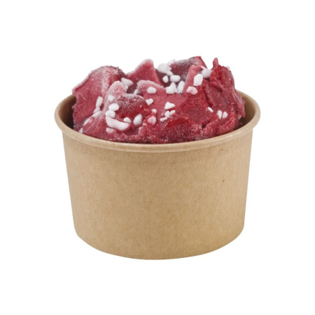Pots à glace et dessert kraft brun GM 180ml - lot de 50