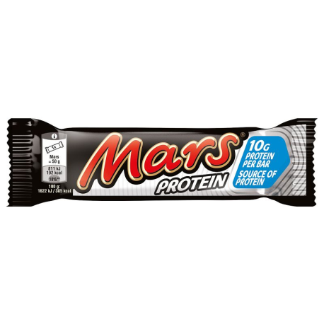 Mars Protein 50g - boîte de 18 + 1 paire de chaussettes OFFERTE
