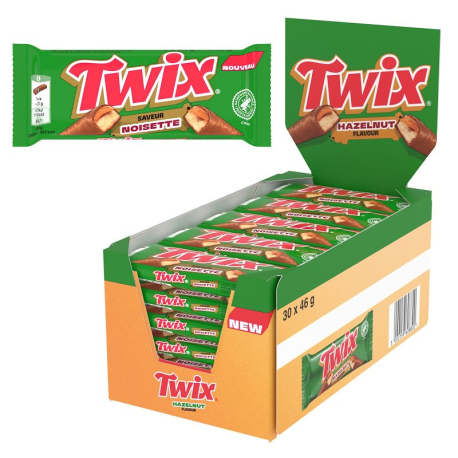 Twix saveur Noisette 46g - boîte de 30 ** nouveau **