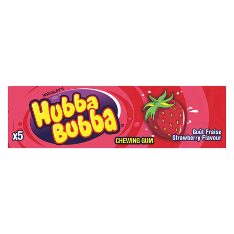 Hubba Bubba Maxi Cubes goût Fraise - 40 étui de 35g