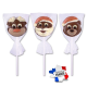 Sucettes Pères Noël, Oursons, Rennes assorties chocolat lait 18g PM - 36 pièces