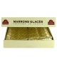 PRECOMMANDE Coffret de 16 Marrons glacés pliès sous alu or - 270g