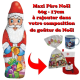RAJOUT de 1 Père Noël en chocolat au lait s/alu 60g/16,5cm