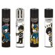 Briquets Clipper décors Cops and Robbers - le lot de 48