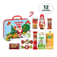 PRECOMMANDE Goûter dans Valisette en métal décor Noël - 12 confiseries