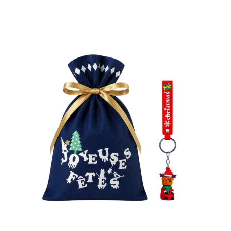 PRECOMMANDE Pochon en intissé et Porte-clés Bracelet - 12 confiseries