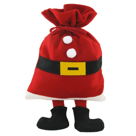PRECOMMANDE Sachet Hotte du Père Noël en feutrine -29 confiseries