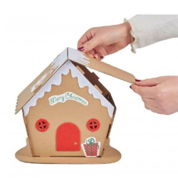 PRECOMMANDE Sachet et Maison de Noël à construire - 21 confiseries