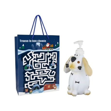 PRECOMMANDE Sac cadeau et un Distributeur à savon décor Chien - 18 confiseries