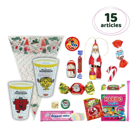 PRECOMMANDE Gobelet Eco-responsable décor Mr et Mme - 15 confiseries