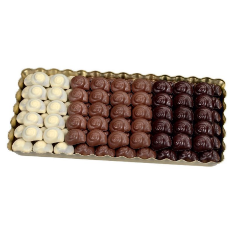 Escargots en chocolat praliné - carton de 2.34kg