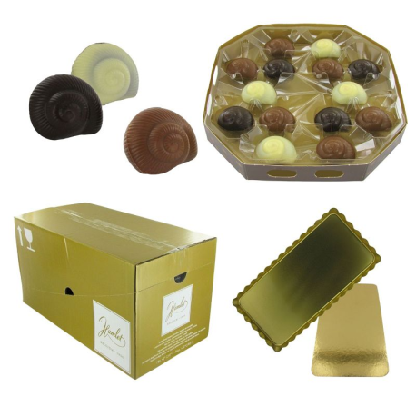 Escargots en chocolat praliné - carton de 2.34kg