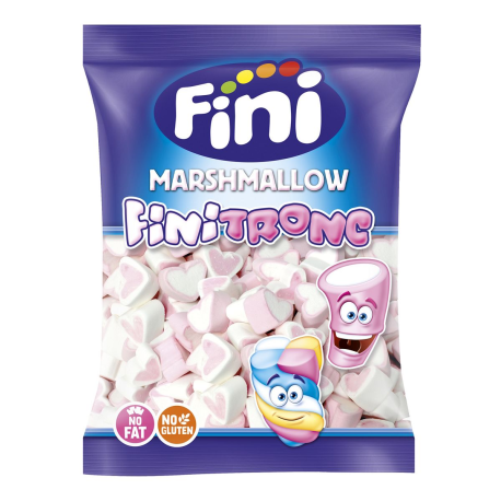 Finitronc Coeurs en guimauve bicolores - sachet de 125