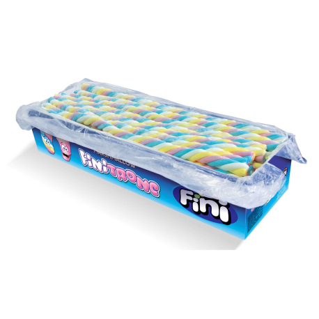 Guimauve géante olympic twisty bleu 67cm - carton de 57